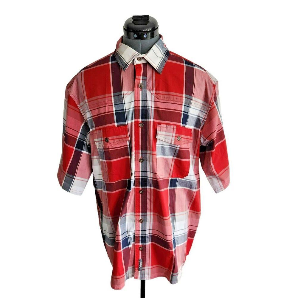 Cabela's Button‎ Up Short Sleeve Shirt Size M